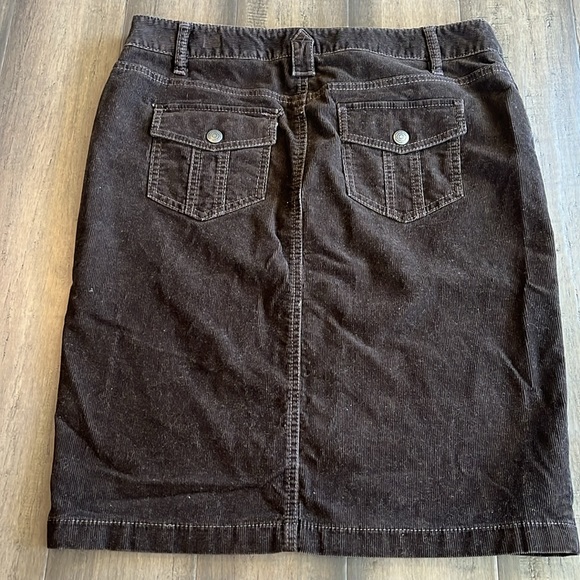 Ann Taylor Loft Brown corduroy Skirt - Picture 3 of 3